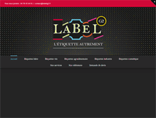 Tablet Screenshot of labelg2.com